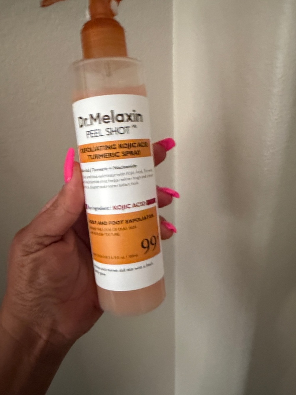 Dr. Melaxin Peel Shot Exfoliating Toning Spray - Orange & White